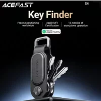 Black technology Key Finder Anti Lost Tracking Locator Keychain For Apple Find My PU Leather Locate Suitcase Keys Bag Proactive