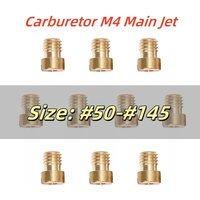 10pcs M4 Main Jet 4mm for GY6 50cc 139QMB Scooter Motorcycle Mikuni Keihin Carburetor CVK24~26 PZ19 Round Head injectors Nozzle