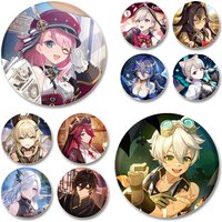 Genshin Game Badge Shenhe,Kaeya Alberich,Sangonomiya Kokomi,Ganyu Brooches Cosplay Cute Enamel Pins for Backpack Clothes Jewelry