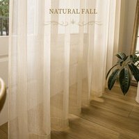 Traumhafter Vorhang Fenster Transluzenter Tüll Wohnzimmer Sichtschutz Hotel Sonnenschutz Halbtransparente Fensterdekoration UV-Schutz