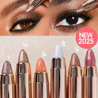 6 Colors Double-Ended Eyeshadow Stick โ Waterproof, Long-Lasting, Matte & Glitter, Contour, Highlight, Certified, Unisex