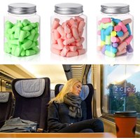 10/24/60/120PCS Multicolor Anti-noise Ear Plugs Slow Rebound Soft Hearing Protector Study Travel Noise Reduction Earplugs