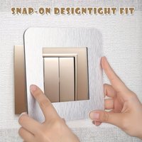 1Pc Simple Anti-Dirty Type Dustproof Switch Protective Cover Outlet Wall Sticker For Home Living Room Decor