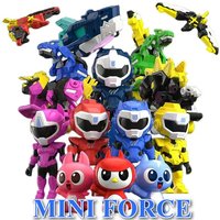 Mini Force Super Dino Power Car Dinosaur Korea Anime Model Action Figures Dolls MiniForce X Collection Toys Kid Gift Ornaments