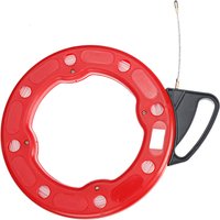 3MM Fish-shaped cable puller 15M30M FishTape Reel Puller Fiberglass Nylon Conduit Ducting Rodder Pulling Wire Cable Fishing Tool