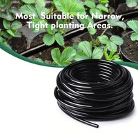 10/20/30/50M Black Garden Hose Pressure-Proof Drip Irrigation Pipe 1/4" Watering Tube