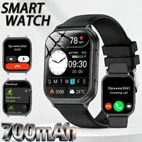 2026 New sports smartwatch 700mAh battery fitness tracker IP68 waterproof heart rate Bluetooth call smartwatch Men's and Women's