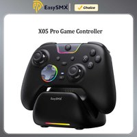 EasySMX X05 Pro Wireless Gaming Controller, Gamepad with Charing Dock for PC Nintendo Switch iOS Android with Dual Rumble Motors