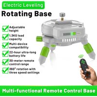 Huepar Level accessories Adapter AT5 Electric adjustable laser level rotating base with remote control &1/4'',5/8'' Thread Mount