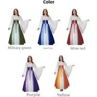 Medieval Renaissance Ladies Dress Long Dress Stage Costume Cosplay Vintage Costume Love Live Cosplay Halloween Costume