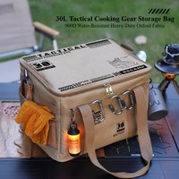 Large-Capacity Tactical Storage Bag | Outdoor Folding Storage Box for Picnics and Camping Gear, Tableware and Cookware