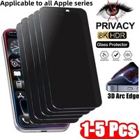 1-5PCS Full Cover Privacy Glass On iPhone Anti-Spy Screen Protector For iPhone 13 /14/13 Pro Tempered Glass