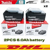 Original Makita 18V BL1860 6Ah Lithium Battery Power Tool Battery Replacement LXT BL1850B BL1840 18V Screwdriver with Battery MA