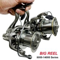 Big Spinning Reel 44lb Power Metal Spool Wheel Surf Fishing Accessories Gear Ratio 4.8:1 8000-14000 FreshWater Fishing Pesca