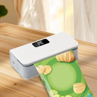 Handheld 2 In 1 Chip Bag Sealer And Cutter Vacuum Sealer Fridge Magnet Food Packag 6-speed Intelligent Temperature Control