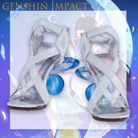 Columbina Genshin Impact Moonlit Maiden Cosplay Shoes Glowing High Heels High Quality Anime Roleplay Party Prop Accessory