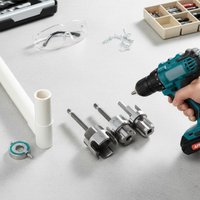 3PCS Heavy-Duty Metal Pipe Threading Tool Set Compatible for PVC and PPR Pipes - 1/2", 3/4", 1" Internal/External Thread Maker