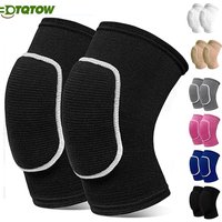 Shock-Absorbing Knee Support Brace - Multi-Sport Breathable Compression Sleeve for Volleyball, Dance, Yoga - Men, Women, Kids