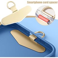 Universal Ultra Thin Steel Phone Lanyard With Metal Gasket Patch Card Clip Strap Hang Cord Tab For Mobile Phon