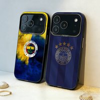 1pc T-Turkey Fenerbahce-E Phone Case For iPhone17,16,15,14,13,12,11,Pro,MAX Gray Matte Silicone Black Cover