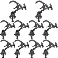 10 crochets pliables en aluminium pour éclairage de scène, fixation pour truss, pour DJ, club, projecteurs LED mobiles, concerts