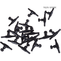 20Pcs Blue Black Aquarium Fish Tank Adjust Air Line Tubing Volume Flow Control Valves Best Quality