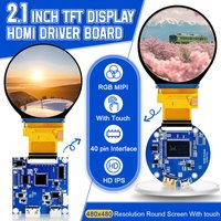 2,1-calowy moduł wyświetlacza LED TFT Okrągły ekran HD IPS 480*480 SPI Interfejs RGB MIPI Sterownik HDMI ST7701S Pojemnościowy ekran dotykowy