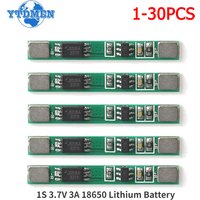 1-30pcs 1S 3.7V 3A 18650 Lithium Battery Overcharge Overdischarge Overcurrent Short Circuit Charging Protection Board Module BMS