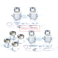 SherryBerg SF INDIVIDUAL 40/42/45/48/50mm Fuel Injection Throttle Body for Weber Jenvey EMPI DCOE Inlet TH TB 2 PAIRS W STACKS