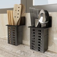 1/2pcs Wall Mounted Toothpaste & Toothbrush Holder, Space Saving Design, Bathroom Organizer, Water-Resistant, Easy Clean