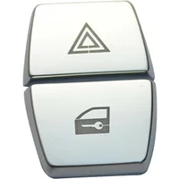 Durable Useful Button Cover Warning Lamp Cover 2011-2017 Accessory Chrome Decals For BMW 5 Series F10 F07 Parts