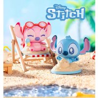 Stitch and Angel set Beach Adventure Series Disney Surprise Blind Box Collection Gift Mini Children's Toys Hidden Figure Doll