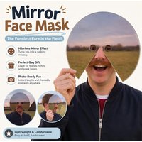 Mirror Face Mask Creative Photo Booth Mirror Mask Funny Gag Decorative Mask For Party Cosplay & Viral Social Media Photo Props
