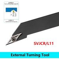 LIHAOPING SVJCR1212H11 SVJCR1616H11SVJCR2020K11 SVJCR2525M11 SVJCR CNC Lathe Cutter External Turning Tool Holder VCMT Inserts