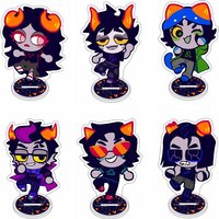 Homestuck Classic Anime Character 10cm Acrylic Stand Keychain, Bag Decoration Fan Collectible Ornament
