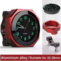 AliExpress NONE Motorcycle Aluminum Alloy Clock 22-28mm Waterproof Handlebar Mount For Bicycle Motobike Luminous Quartz Watch Time Display