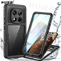 Waterproof Case for Xiaomi Redmi Note 15 Pro 5G Note 14 Pro 5G Shock-Dust-Snow-proof Full Body Sealed Underwater Hybrid Cover