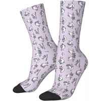 Unicorn Pole Dancing Club Socks Harajuku Sweat Absorbing Stockings All Season Long Socks for Man's Woman's Birthday Present