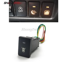 Car LED Light Parking Radar Switch Push Button For Mitsubishi Outlander 2013-2020 Eclipse Cross Triton 2019