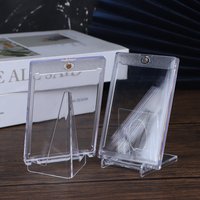 mgby1Set Card Sleeves Holder Game Cards TopLoaders Hard Plastic Toy Top Loaders For Protectors Trading Storage Gift