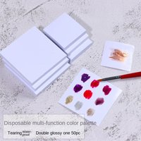 KANIU 50PCS Disposable Nail Art Mixing Palette Papers Polish Paint Color Testing Mixing Board For Nail Art Color Matching Tool