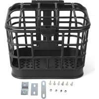 AliExpress NONE Large Capacity Anti Extrusion Black PC Material Detachable Bike Basket with Lid Bike Basket Bike Front Basket for Electric Bike