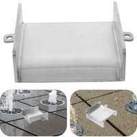 Stainless Steel Waterfall Spillway Outlet for Garden Pond Patio Water Feature DIY Outdoor Fountain Rockery Backyard Landscape