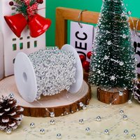 5m Christmas Tree Beads Garland Artificial Plastic Beads For Festival Party Wedding Christmas Tree 2025 Home Decoration Props