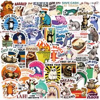 50PCS Cartoon Funny Possum Graffiti Sticker Personalized DIY Water Cup Stationery Box Laptop Scrapbook Luggage Decal