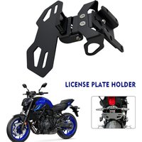 Black Motorcycle License Plate Holder Tail Light Bracket for Yamaha MT07 2014-2024 Yamaha YZF R7 2021-2024