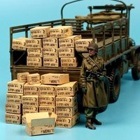 1:35 Diorama Military Food Paper Quality Supply Carton Model Armour Tank Scene Model Tools Military Scenic Props Models Toys