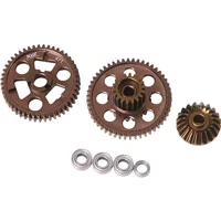 KYX Racing Aluminum Rear Transmission Gear Set Gearbox Gears Upgrades Accessories for 1/10 RC Car Tamiya Hotshot II The Bigwig