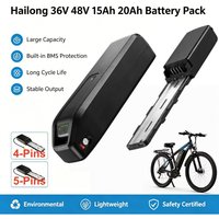 AliExpress Aleaivy Hailong Ebike Battery (4-5 Pins) 36V 48V 10Ah 15Ah 20Ah for Amyet EB26 Ridstar Q20 OUXI V8 H9 RCB RK29M Mukkpet GL Electric Bike