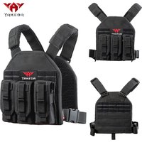 YAKEDA outdoor multi-functional hunting vest with MOLLE expansion system waist adjustable belt quick release buckle